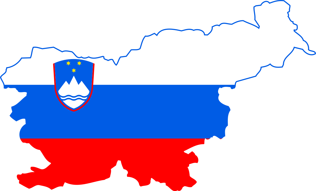 Flag map of Slovenia