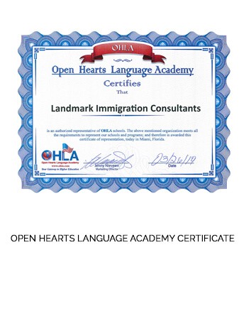 26. OHLA Landmark Immigration Certificate