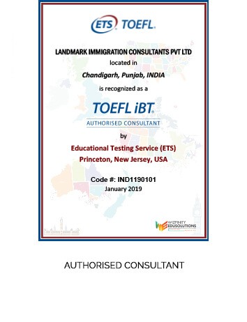 30. TOEFL LANDMARK IMMIGRATION CONSULTANTS PVT LTD