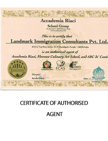 Certificate of Authorised Agent