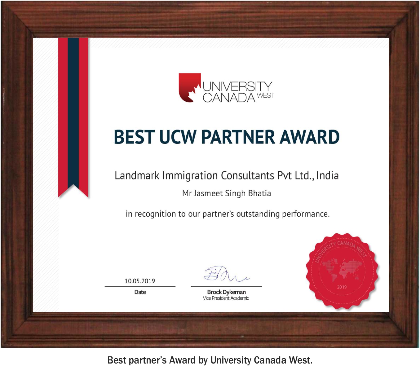 Best UCW Partner award