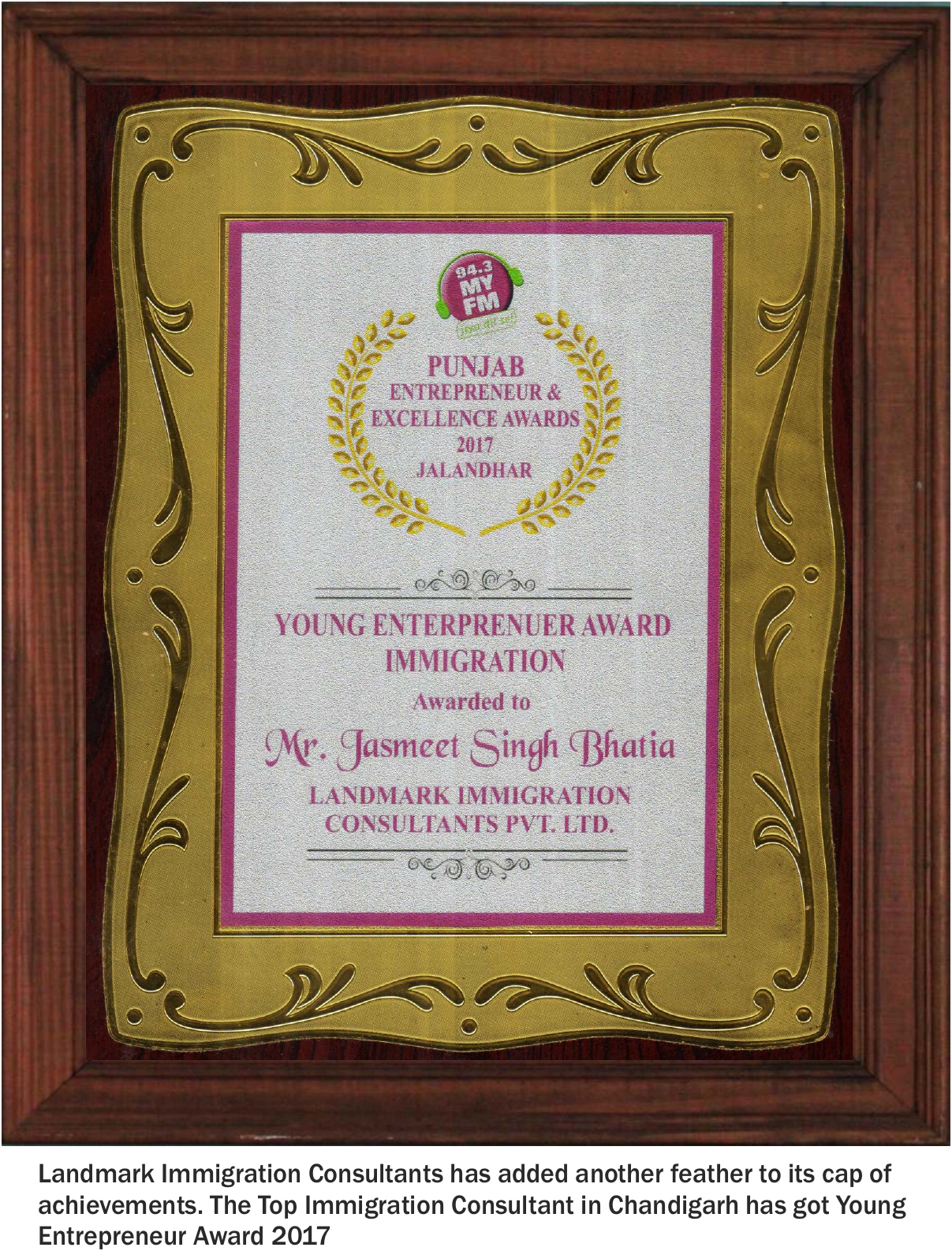 Young enterpreneour award